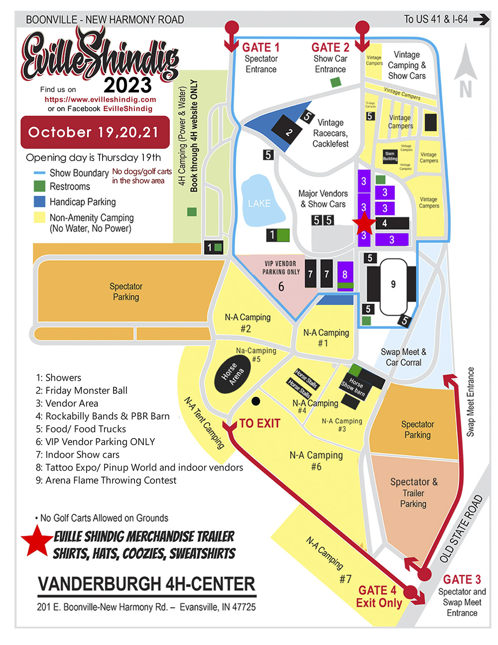 Eville Shindig 2022 Map