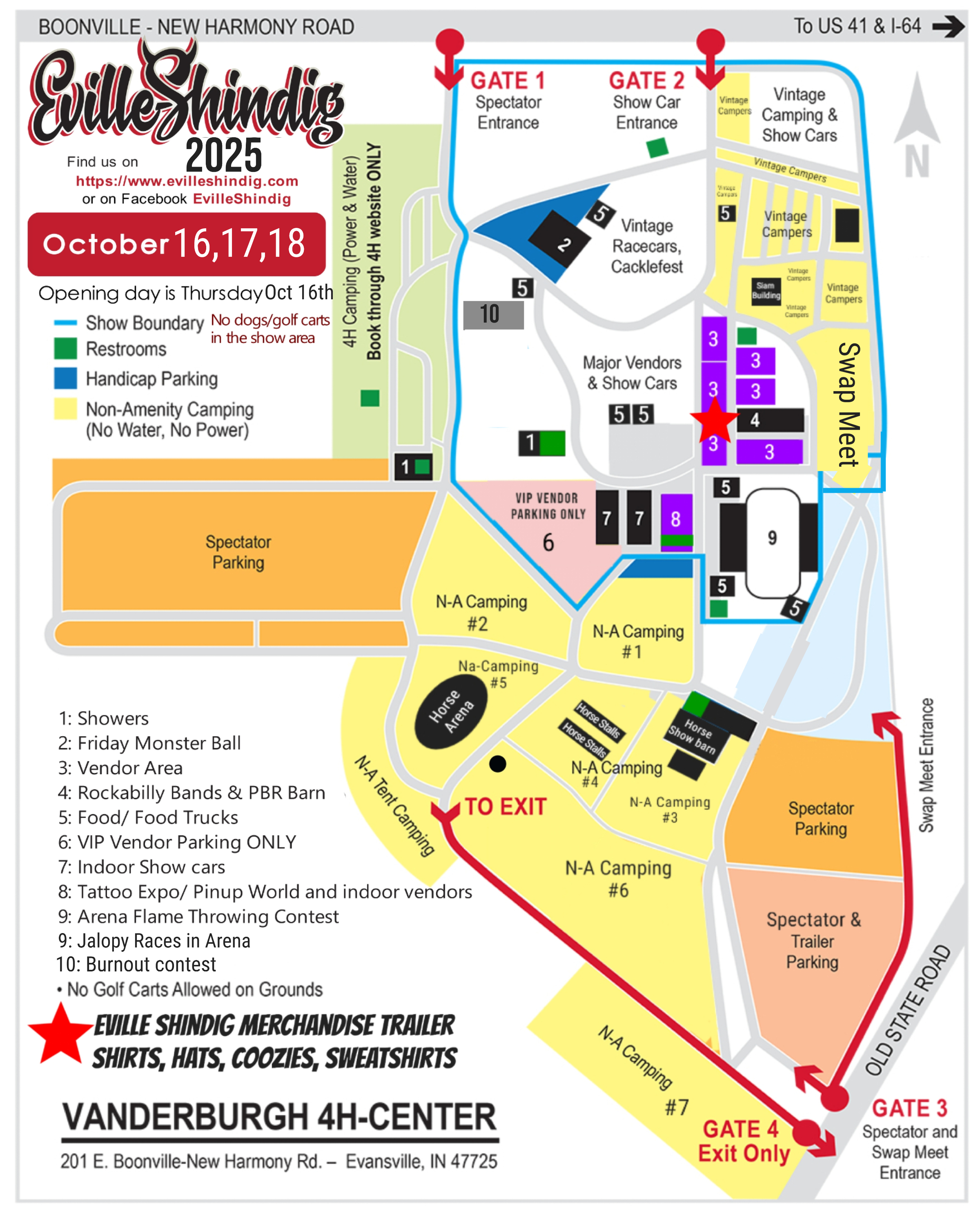 Shindig Map 2025
